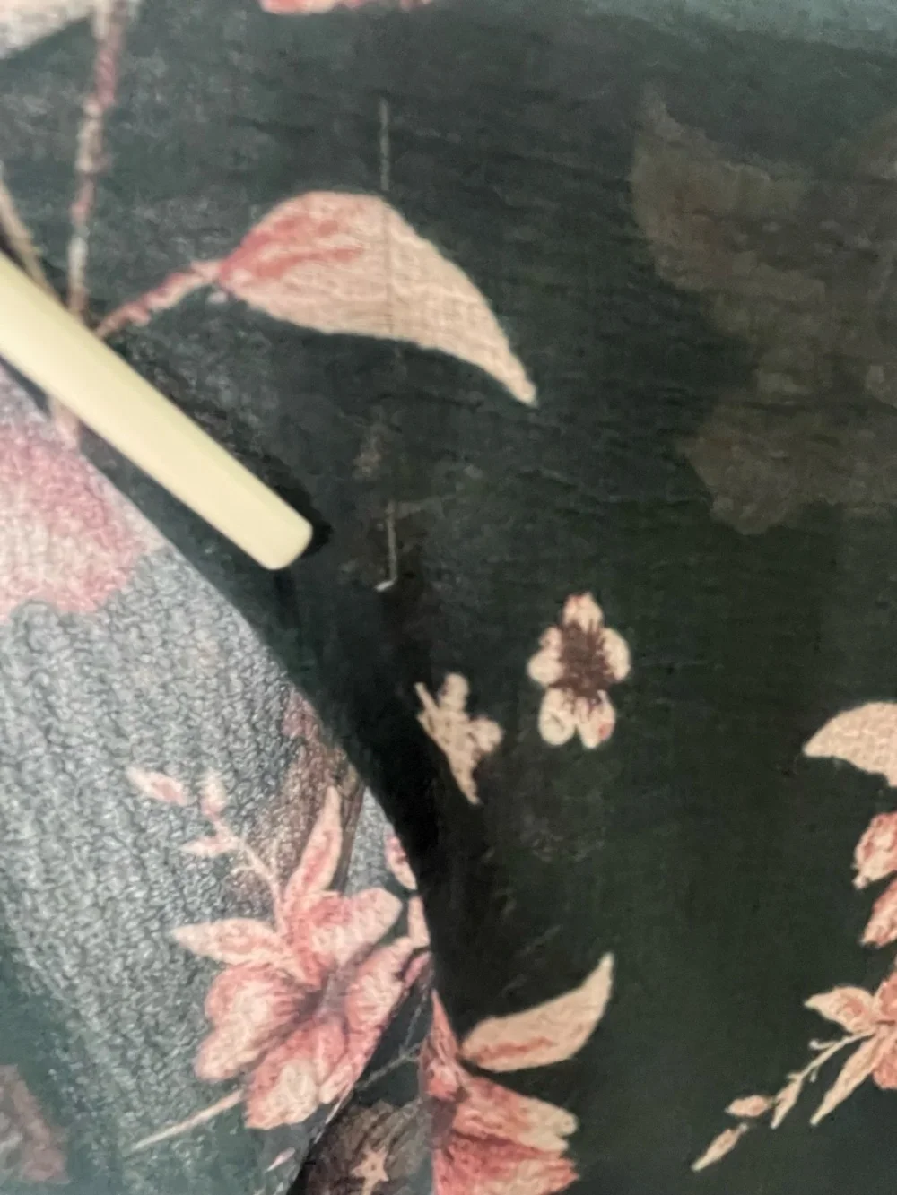 Free People Black Pink Floral Maxi Dress Sheer Long Sleeve Tiered Boho Sz Small - Picture 3 of 16